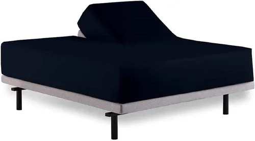 Miniatura 9 de Juego de sábanas Flex Cal- King de cabeza dividida para cama ajustable, sábanas de algodón egipcio de 600 hilos, transpirables, 32 sábanas