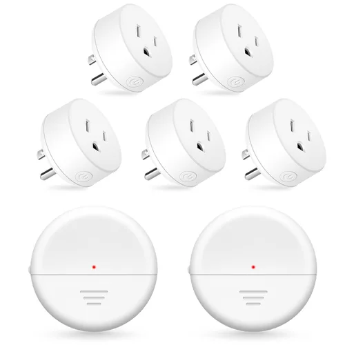 Miniatura 105 de NineLeaf Interruptor de salida remoto inalámbrico, interruptor de lámpara remoto, interruptor decorativo de enchufe de luz de encendido y apagado