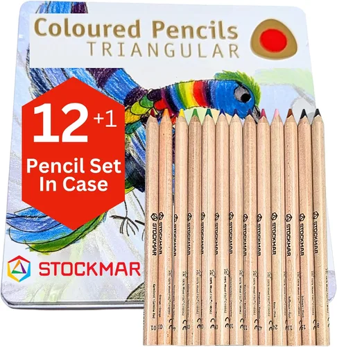 Miniatura 9 de STOCKMAR Lápices de colores triangulares 18 colores + 1 lápiz de grafito