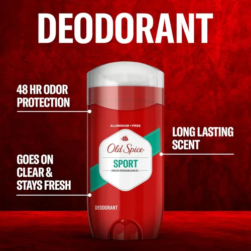 Miniatura 2 de Old Spice - Desodorante de alta resistencia para hombres, sin aluminio, aroma puro deportivo, 3.0 onzas