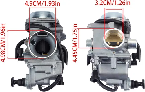 Miniatura 6 de Carburador TRX350, compatible con carburador Honda Rancher 350 (2000-2006) - Carburador TRX350 compatible con TRX350TM, TE, ES, FE, FM - Nuevo