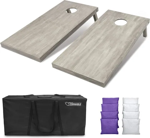 Miniatura 63 de GoSports Juego de tablas de cornhole de madera de tamaño reglamentario de 4 x 2 pies, incluye funda de transporte y bolsas de frijoles