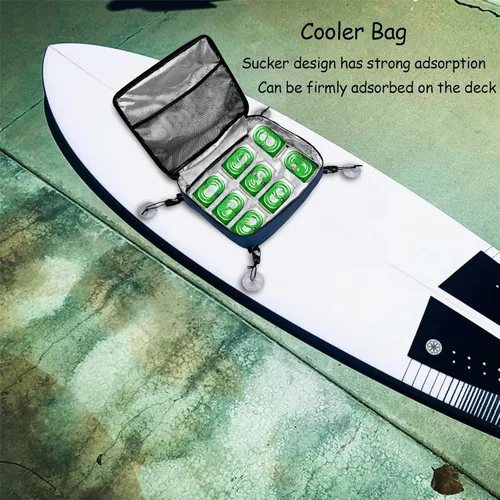 Miniatura 2 de Surf Sup - Bolsa enfriadora para tabla de remo, bolsillo superior de malla, impermeable, aislada, bolsa de almacenamiento portátil, con cremallera
