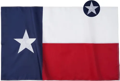 Miniatura 14 de Homissor Bandera de Texas de 12 X 18 pulgadas, banderas del estado TX bordadas cosidas para barcos, de nailon Oxford 210D