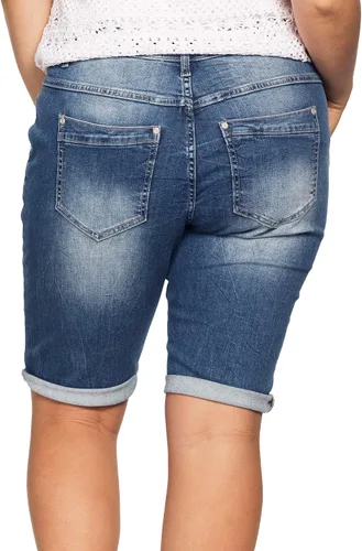 Miniatura 3 de Ellos Bermudas de jean para mujer, talla grande