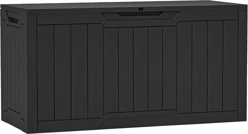 Miniatura 13 de YITAHOME Caja de almacenamiento para la terraza, de 51 galones, contenedor de almacenamiento para exteriores resistente a la intemperie para cojines