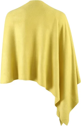 Miniatura 110 de Fomolom Ponchos para mujer, versátil, ligero, tejido sólido, chal envolvente, bufanda, accesorios para mujer