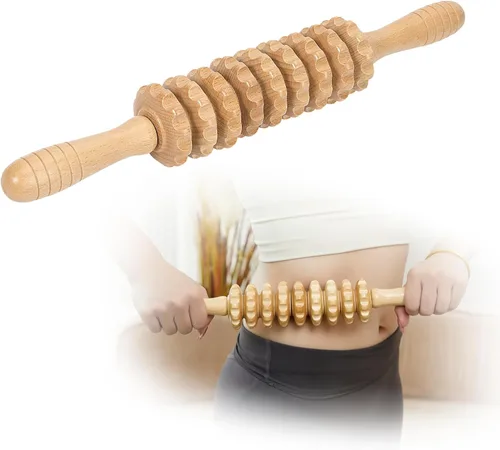 Miniatura 8 de 3 Piezas Herramientas de Masaje de Terapia de Madera Masajeador de Drenaje Linfático Masajeador de Madera Herramientas de Escultura Corporal