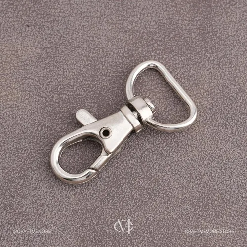 Miniatura 5 de 20 ganchos giratorios de pinza de langosta para hacer bolsos, clip de cordón de macramé CSPS (5/8 pulgadas, plateado)