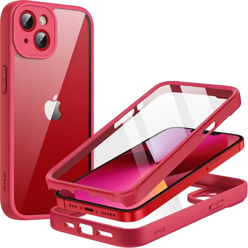 Miniatura 7 de JETech Funda para iPhone 13 de 6.1 pulgadas con protector de pantalla de vidrio templado integrado, protección resistente de cuerpo completo de 360