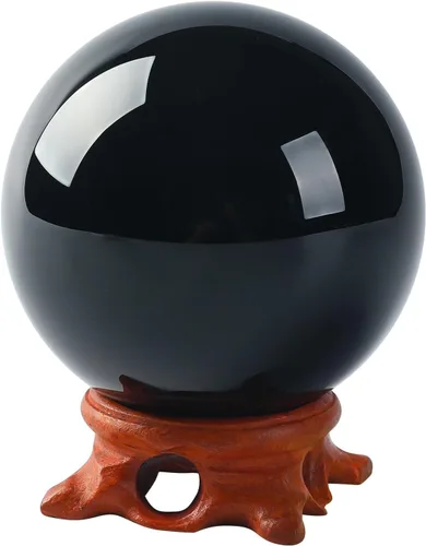 Miniatura 14 de Bola de Cristal Púrpura de 60mm con Soporte de Madera y Caja de Regalo para Magia, Lente de Fotografía, Decoración Familiar, Adivinación, Feng Shui