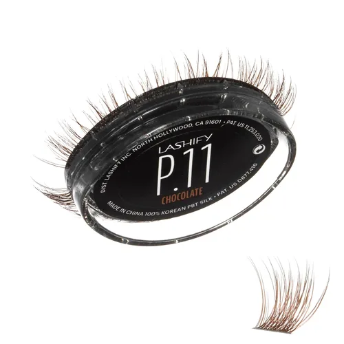 Miniatura 28 de Lashify Plushy - Pestañas postizas de 10 mm de gasa en negro, pestañas falsas fáciles de hacer DIY para un aspecto voluminoso pero aún natural