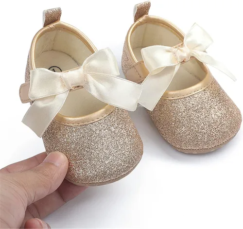 Miniatura 4 de LAFEGEN Zapatos de bebé para niña, antideslizantes, suela suave, de piel sintética, para bebé, Mary Jane, zapatos planos para primeros pasadores