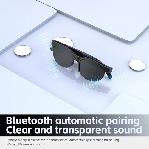 Miniatura 2 de Gafas de sol al aire libre, gafas inteligentes, altavoces de música, control táctil Bluetooth, función de voz, protección solar, apariencia de gafas