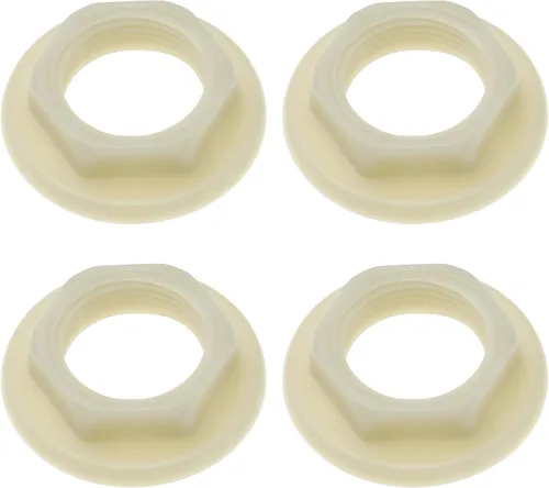 Miniatura 10 de SING F LTD 4 tuercas traseras para fregadero de 3/4 pulgadas, accesorios de plástico BSP para grifos de lavabo, mezcladores, cara redonda, brida