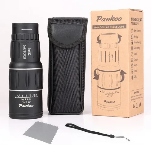 Miniatura 7 de Telescopio monocular de 16 x 52 pulgadas de alta potencia para adultos, monoculares compactos de prisma de potencia 2023 para adultos, alcance