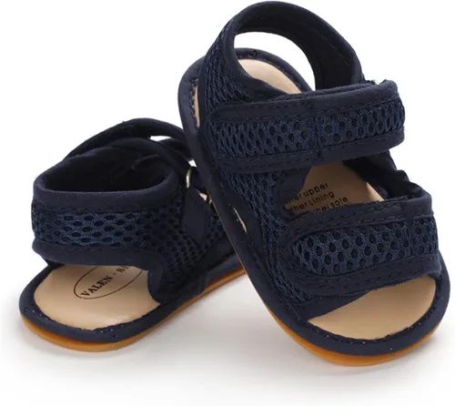 Miniatura 6 de RVROVIC Sandalias de primera calidad para bebés, niños y niñas, suela de goma antideslizante suave, zapatos de verano al aire libre para niños