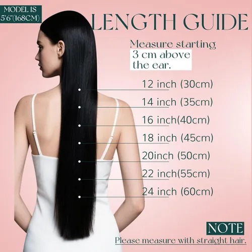Miniatura 8 de Easyouth Extensiones de cabello humano con clip, color marrón medio que se desvanece a rubio caramelo, extensiones de cabello humano real con clip
