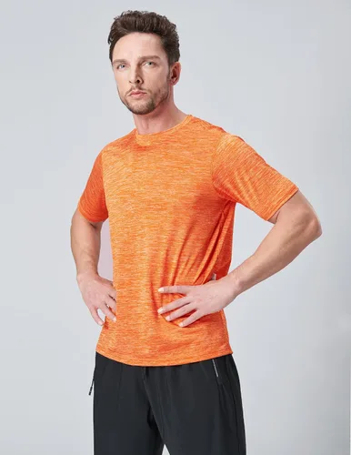 Miniatura 6 de Paquete de 5 camisetas de manga corta, con cuello redondo y de secado rápido para hombre, camisetas deportivas para correr, entrenar o ir al gimnasio