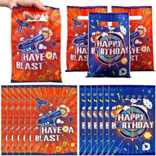 Pajean 100 bolsas de regalo de guerra para fiesta de baby shower, bolsas de golosinas de guerra para fiesta de cumpleaños de guerra, suministros de