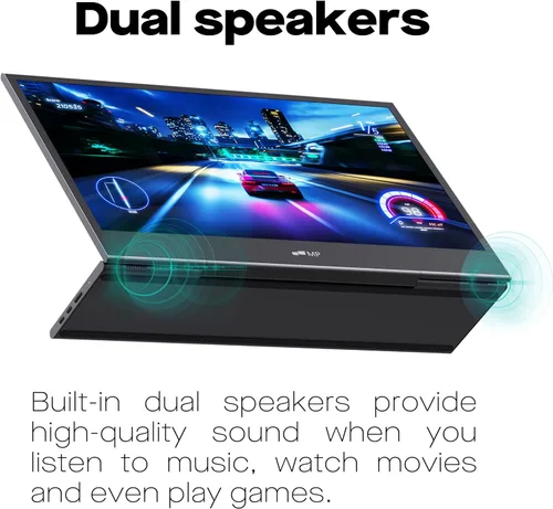 Miniatura 5 de Mobile Pixels Glance - Monitor portátil para laptop, pantalla FHD 1080P de 16 pulgadas, monitor portátil USB-C y HDMI, monitor de viaje