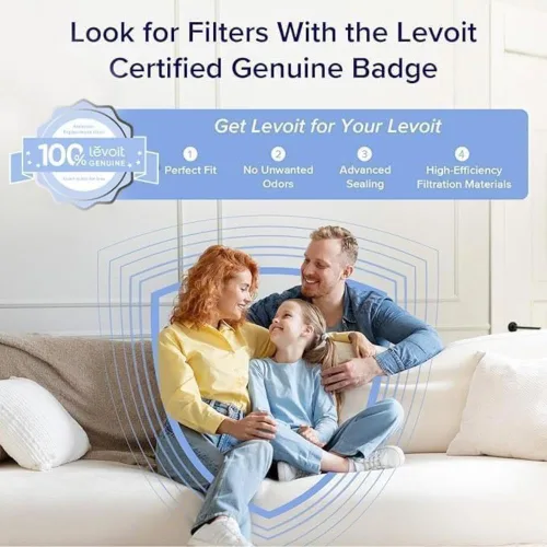 Miniatura 5 de LEVOIT LV-PUR131 Filtro de Repuesto, Filtro Genuino para Purificador de Aire, Carbón Activada de Alta Eficiencia para la Eliminación de Olor, Humo