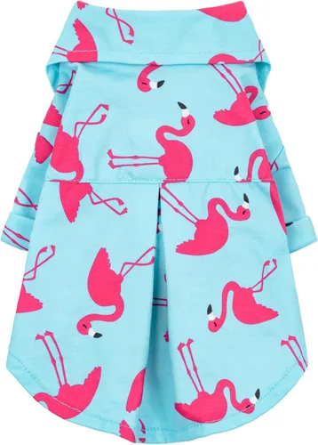 Miniatura 10 de Fitwarm Camisa hawaiana para perro con aguacate, ropa divertida de verano para perros pequeños, niños y niñas, acogedor atuendo con cuello