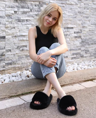 Miniatura 6 de Ankis - Pantuflas para mujer, color blanco, negro, camel, rosa, gris, acogedoras, suaves, cómodas, relajantes, esponjosas, con puntera abierta