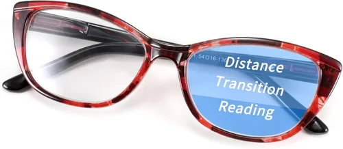 Miniatura 8 de FEISEDY Gafas de lectura progresivas multifocales con bloqueo de luz azul, sin línea, con bisagra de resorte B2675