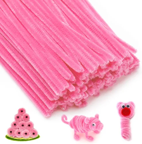 Miniatura 10 de IOOLEEM Limpiadores de tubería negros, tallos de chenilla para manualidades DIY y decoraciones de fiesta, suministros para arte y manualidades.