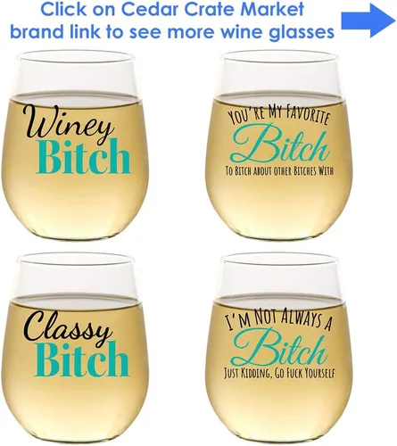 Miniatura 3 de Divertida copa de vino para mujeres y hombres, regalos para mujeres, bonita copa de vino sin tallo, divertidos vasos de Navidad para cumpleaños
