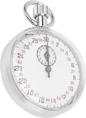Miniatura 5 de CHICIRIS Cronómetro de metal duradero con pantalla de dial grande, temporizador de carrera portátil para entrenamiento deportivo, ideal