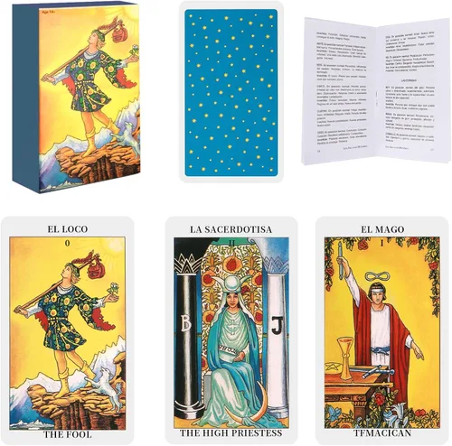 Cartas de Tarot en Español: Cartas del Tarot Español, Cartas Originales del Tarot con Guía para Principiantes - Cartas de Tarot