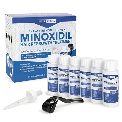 Miniatura 10 de Hair Regen Minoxidil líquido para hombres 5% – Solución tópica avanzada para el crecimiento – Tratamiento de crecimiento para hombres pérdida