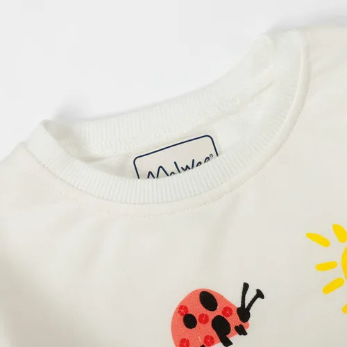 Miniatura 9 de Sudaderas para niñas pequeñas, cuello redondo, sin botones, de manga larga, para invierno, casual, ropa 2T-7T, Dinosaurio