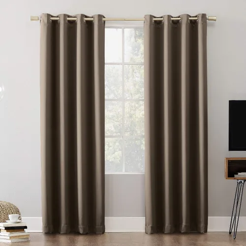 Miniatura 46 de Sun Zero Nordic - Juego de 2 paneles de cortinas con ojales de grado teatral extremo 100% opacas, 104" x 96" (2* 52" x 96"), cortinas opacas blanco