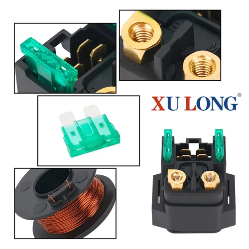 Miniatura 3 de Relé solenoide de arranque ATV compatible con Yamaha YFM350A YFM 350 400 450 660 Grizzly Big Bear Kodiak Wolverine Rhino Raptor Bruin 2000-2009
