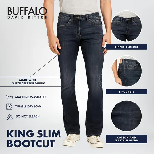 Miniatura 4 de Buffalo David Bitton Jeans Slim Boot King para hombre