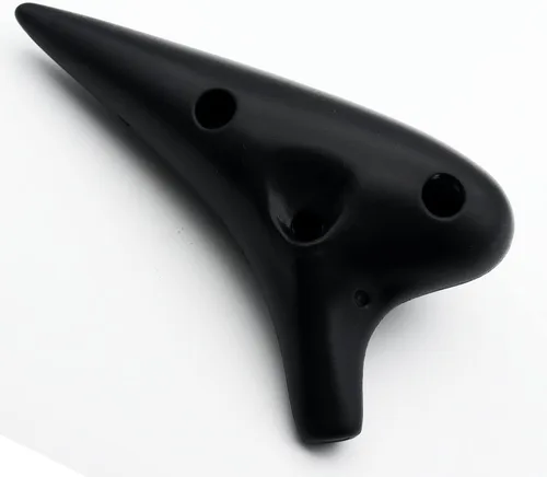 Miniatura 3 de Aestivate Ocarina Alto C de 12 agujeros, plástico negro, fácil de aprender, perfecto para principiantes y regalos