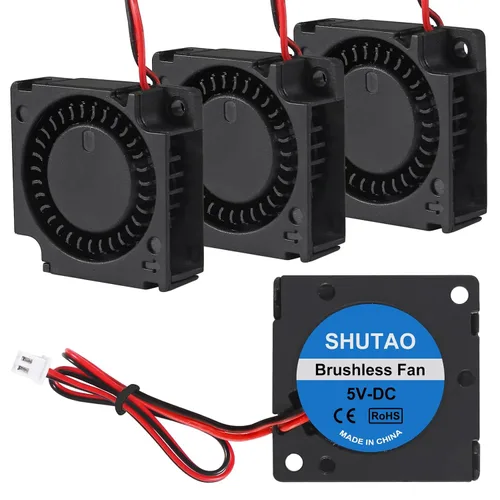 Miniatura 8 de 4 unids 3010 ventilador 1.181 in 1.181x1.181x0.394 in RGB ventilador color Led DC 12V 3010 DC enfriador hidráulico rodamiento sin escobillas