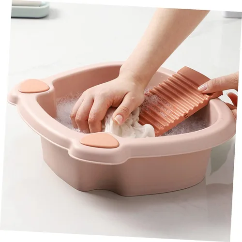 Miniatura 9 de Healeved Tabla de lavado para lavadero a mano, diseño de ahorro de espacio para dormitorio y hogar