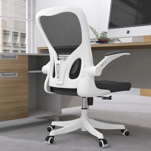 Miniatura 21 de Monhey Silla de oficina ergonómica con soporte lumbar, reposacabezas y brazos abatibles, altura ajustable, mecedora, giratoria, multiángulo de 90° a
