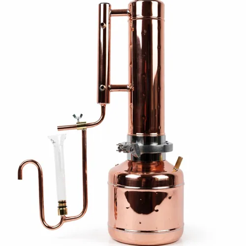 Kit de destilador de aceites esenciales para la fabricación y extracción de aceite de destilación al vapor, equipo de destilación para el hogar,