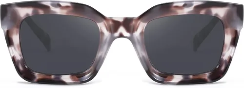 Miniatura 2 de FEISEDY Gafas de sol clásicas para mujer, gafas de sol cuadradas gruesas, marco grueso, UV400 B2471