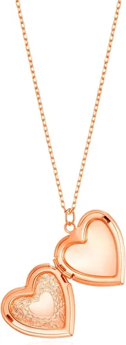 Miniatura 3 de Philip Jones Medallón de corazón chapado en oro rosa, Chapado en oro rosa