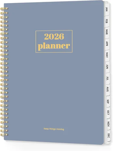 Miniatura 16 de SUNEE Agenda 2026, agenda semanal y mensual, enero de 2026 a diciembre de 2026, agenda diaria con pestañas, páginas de notas, encuadernación en Negro
