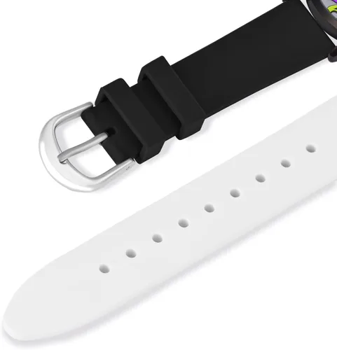 Miniatura 3 de Bisley Reloj de silicona de retazos para mujer, de 1.457 in, con cara grande, fácil de leer, resistente al agua