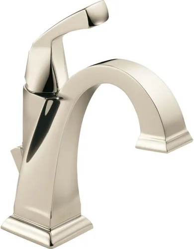 Delta Faucet Dryden Grifo de baño de un solo agujero, grifo de baño de una sola manija, tecnología de sello de diamante, ensamblaje de drenaje de