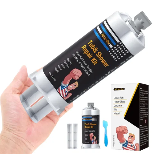 Kit de reparación de bañera blanco, excelente para ducha de fibra de vidrio marina, fregadero de porcelana, cerámica, parche de bañera de acrílico,