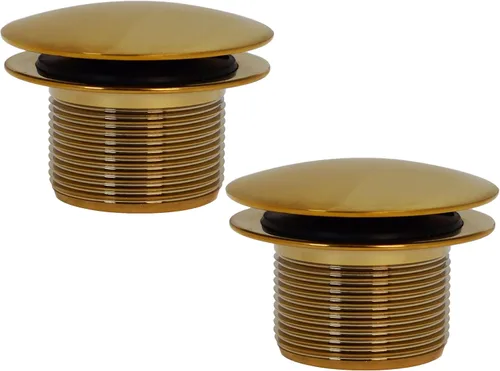Miniatura 14 de Westbrass D398R-62 Tapón de drenaje de bañera con punta de hongo de rosca gruesa NPSM de 1-1/2 pulgadas, negro mate Mate negro